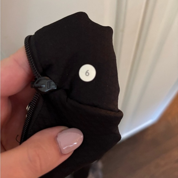 Lululemon Think Fast Pullover Long Sleeve Top Black and Gray Size 6 - Picture 3 of 3